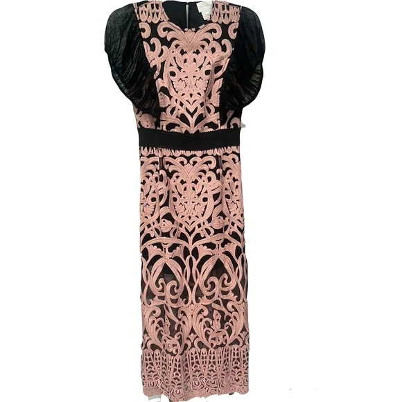 sachin and babi light blue dress Georgiana Embroidered Midi Dress main image 0